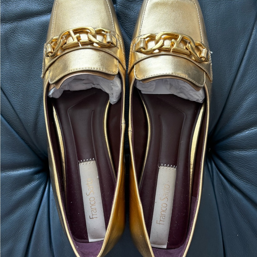 Franco Sarto Women's Gold Loafers
